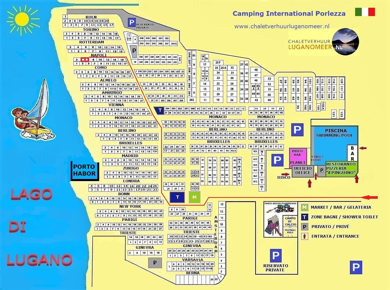 Chaletverhuur Luganomeer